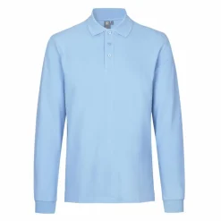 Hot ID Stretch Herre Polo - Lyseblå
