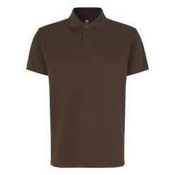 Clearance ID Stretch Herre Polo - Mocca