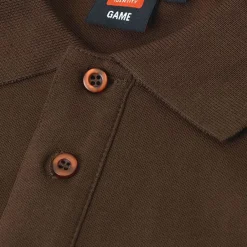 Clearance ID Stretch Herre Polo - Mocca