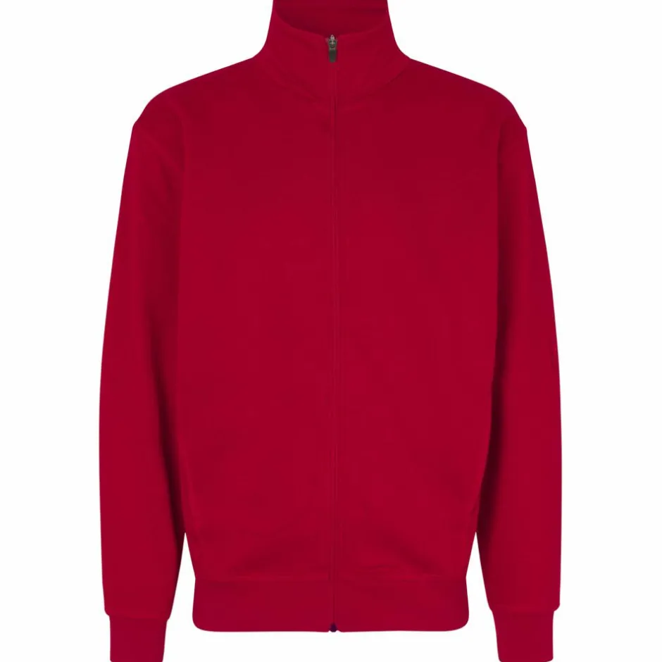 Online ID Sweat Herre Cardigan - Rød