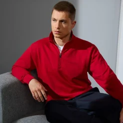 Sale ID Zip Herre Sweatshirt - Red