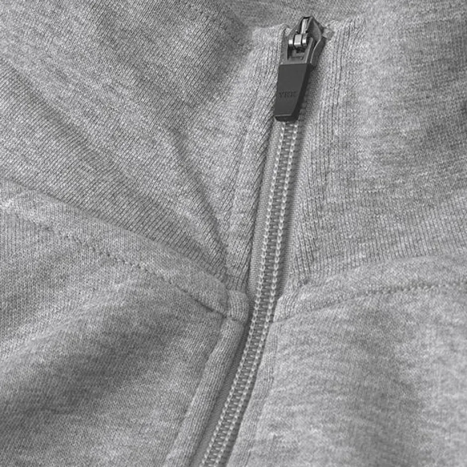 Clearance ID Zip Herre Sweatshirt - Grå Melange