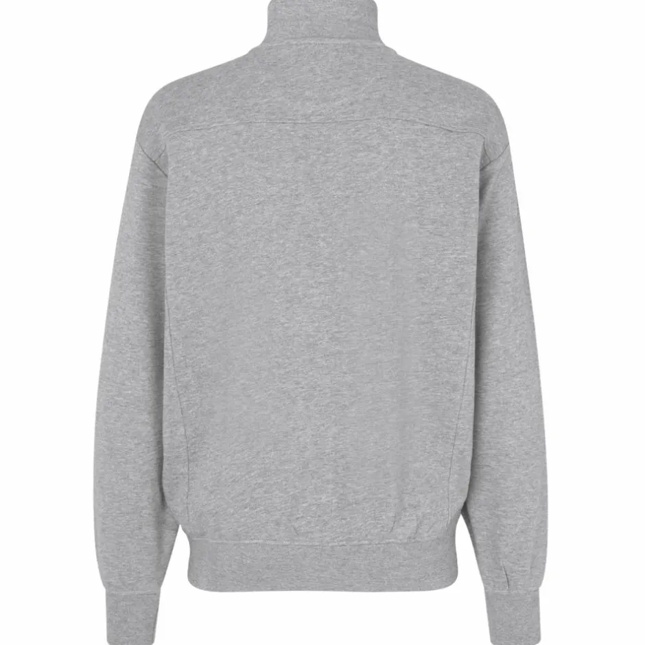 Clearance ID Zip Herre Sweatshirt - Grå Melange