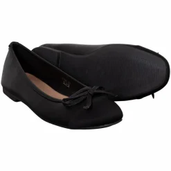 New Ideal Shoes Dame Ballerina - Sort