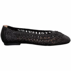 Ideal Shoes Dame Ballerina - Black
