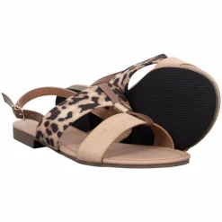 Hot Ideal Shoes Dame Sandaler - Leopard