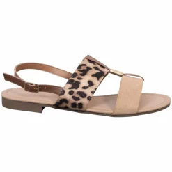Hot Ideal Shoes Dame Sandaler - Leopard