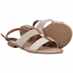 New Ideal Shoes Dame Sandaler - Khaki