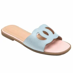 Hot Ideal Shoes Dame Sandaler - Blue