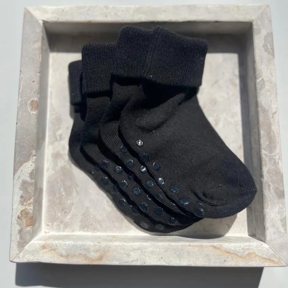 Clearance Impala Ange Børne Strømper m. non-slip - Black/Black