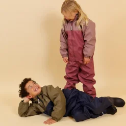 Clearance Impala Moss Børne Regnsæt m. fleece - Crushed Berry