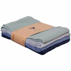 Impala Muslin Baby Stofble - Boy Colour 4 Pack