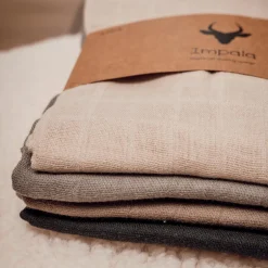 New Impala Muslin Baby Stofble - Unisex Colour 4 Pack