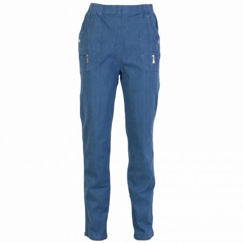 Clearance J.S.T. For My Dame Bukser - Denim Light Blue