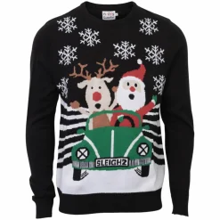 Online NN Jule Herre Striktrøje - Sort