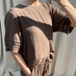 Hot Kopenhaken Bea Dame Bluse - Morel Brown