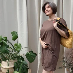 Hot Kopenhaken Bea Dame Bluse - Morel Brown