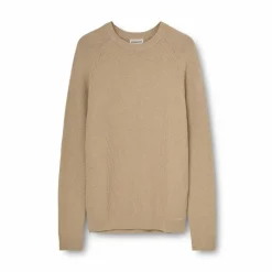 Online Kopenhaken Salzburg O-neck Herre Striktrøje - Oat
