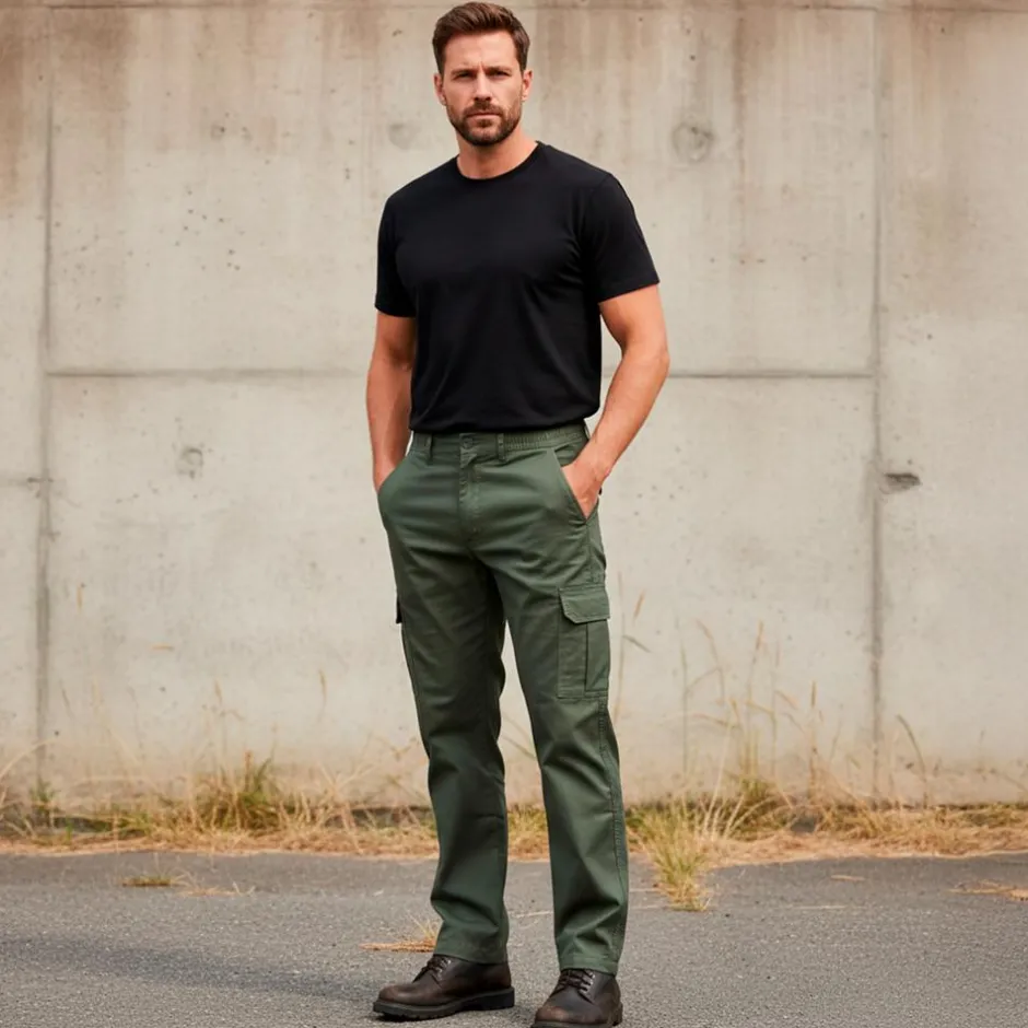 Best Lanzans Herre Cargobukser - Green