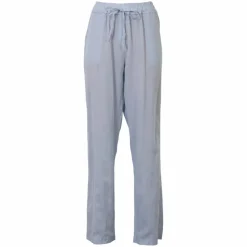 Outlet NN Leonora Dame Bukser i hørmix Plus Size - Heavenly Blue