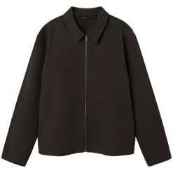 Sale LMTD NLMNANSONO Børne Skjorte i hørmix - Black