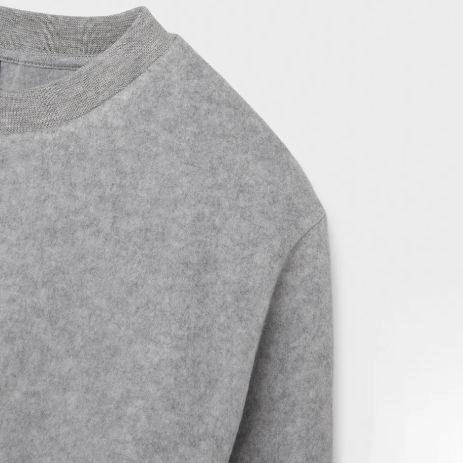 Discount LMTD Pige Sweatshirt - Grey Melange