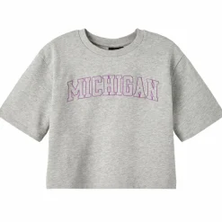 New LMTD Pige T-shirt i økologisk bomuld - Grey Melange