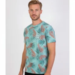 Best Loaded Herre T-shirt - Aqua Palmes AOP