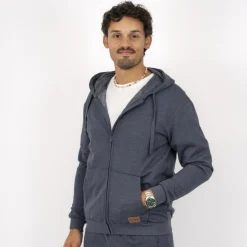 Clearance Loaded Nevada Herre Hættetrøje - Denim Melange