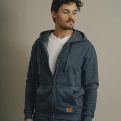 Clearance Loaded Nevada Herre Hættetrøje - Denim Melange