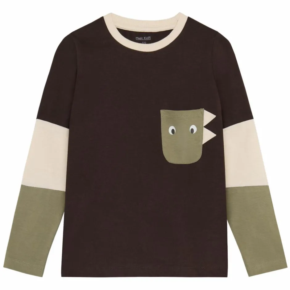 Outlet Magic Kids Drenge Langærmet t-shirt - Chocolate Torte