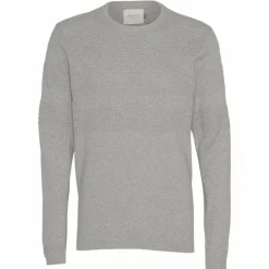 Outlet Marcus Affleck Herre Striktrøje - Lt. Grey Mix