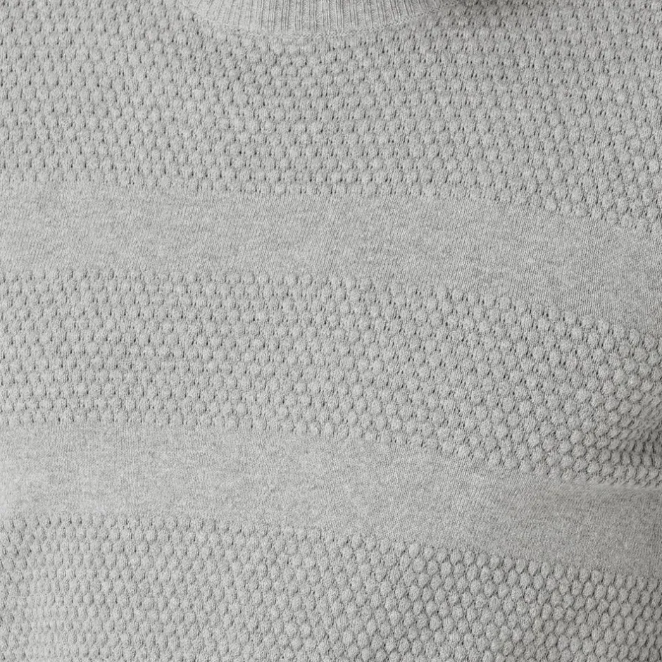 Outlet Marcus Affleck Herre Striktrøje - Lt. Grey Mix