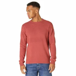 Clearance Marcus Affleck Herre Striktrøje - Cowhide Brown