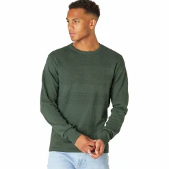 Best Marcus Affleck Herre Striktrøje - Urban Green Mix