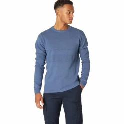 Sale Marcus Affleck Herre Striktrøje - Blue Mix