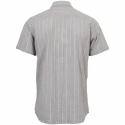 Hot Marcus Aggasi Herre Kortærmet skjorte i hørmix - Green Shadow