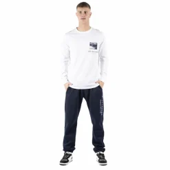 Marcus Ardy Herre Langærmet t-shirt - White