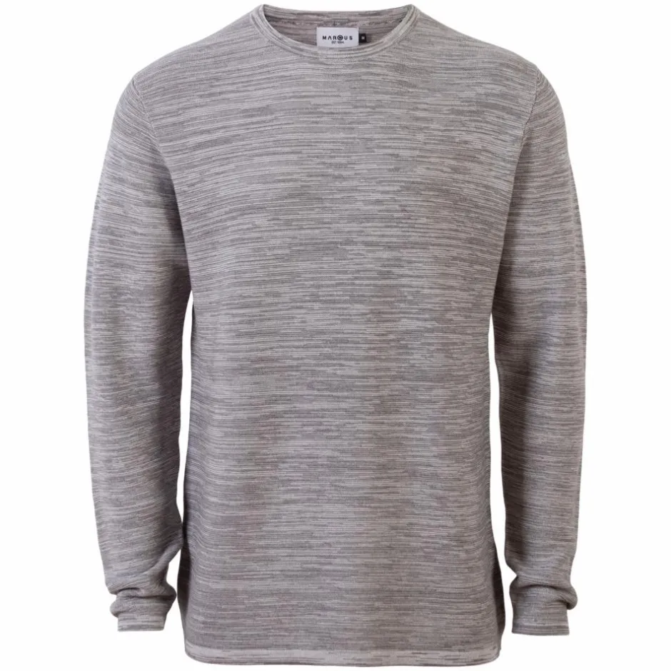 Online Marcus Barlow Herre Striktrøje - Grey Mix