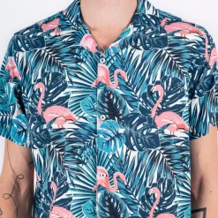 Outlet Marcus Boz Herre Kortærmet skjorte - Blue