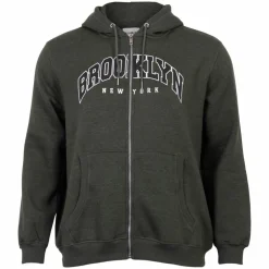 Best Marcus Clint Herre Hættetrøje Plus Size - Olive Green Mix