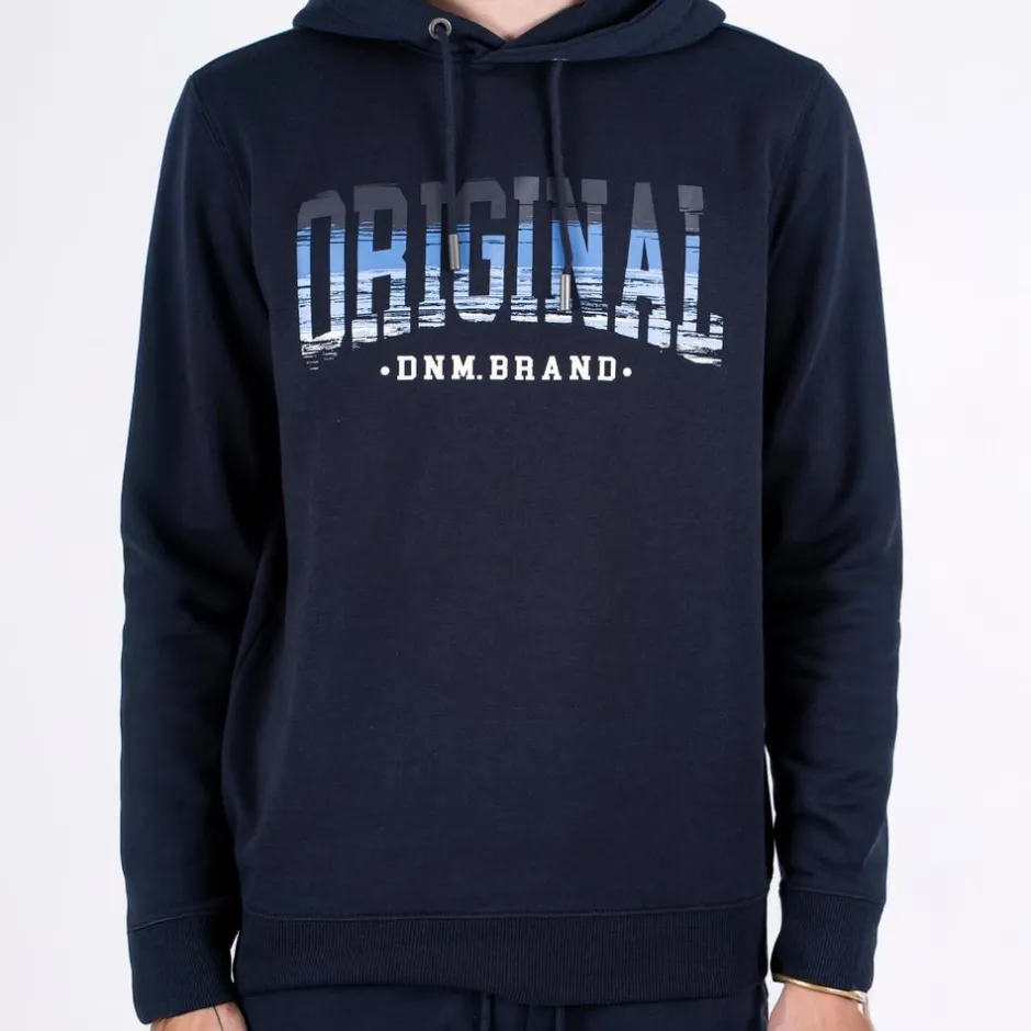 Best Marcus Colin Herre Hættetrøje - Dk. Navy