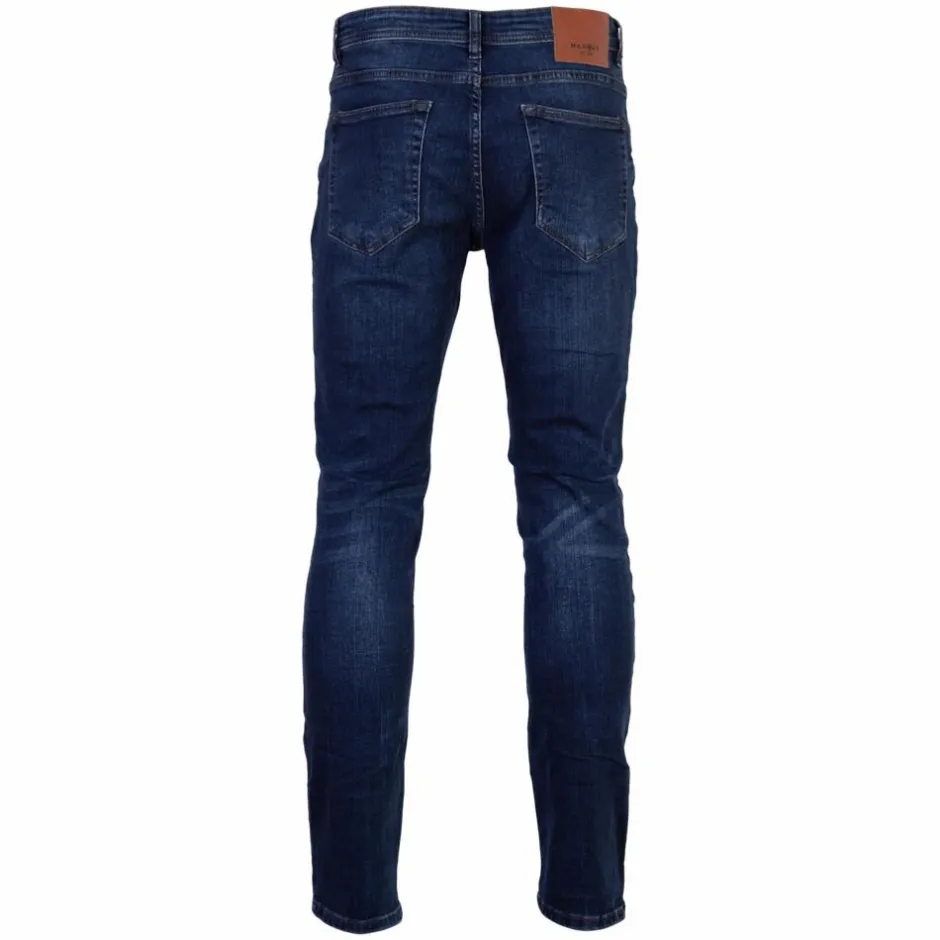 Clearance Marcus Cutler Herre Jeans - Sea Blue Used