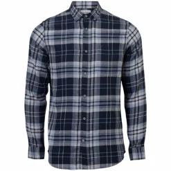 Clearance Marcus Gibson Herre Skjorte - Blue Moon