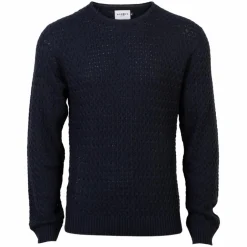 Discount Marcus Herre Striktrøje - Dark Navy