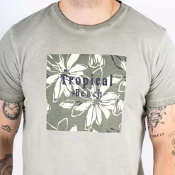 Sale Marcus Jeb Herre T-shirt - Green Shadow