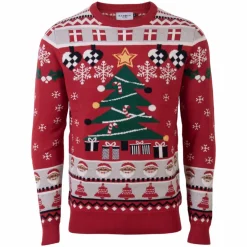 Outlet Marcus Jule Herre Striktrøje - Tango Red