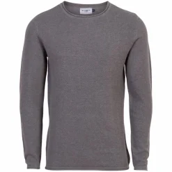 Outlet Marcus Langdon Herre Striktrøje - Grey Mix
