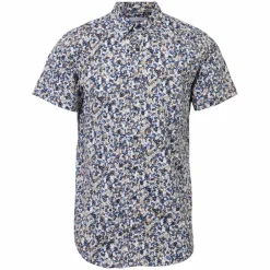 New Marcus Lenwood Herre Kortærmet skjorte - Cinnamon