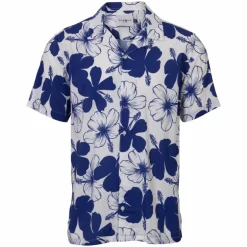 Hot Marcus Lineker Herre Kortærmet skjorte - Royal Blue